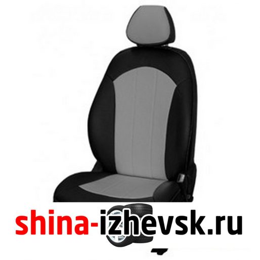 PSV Оригинал HYUNDAI SANTA FE II (2006-2012) ЭКОКОЖА ЧЕРНЫЙ-СЕРЫЙ в Ижевске